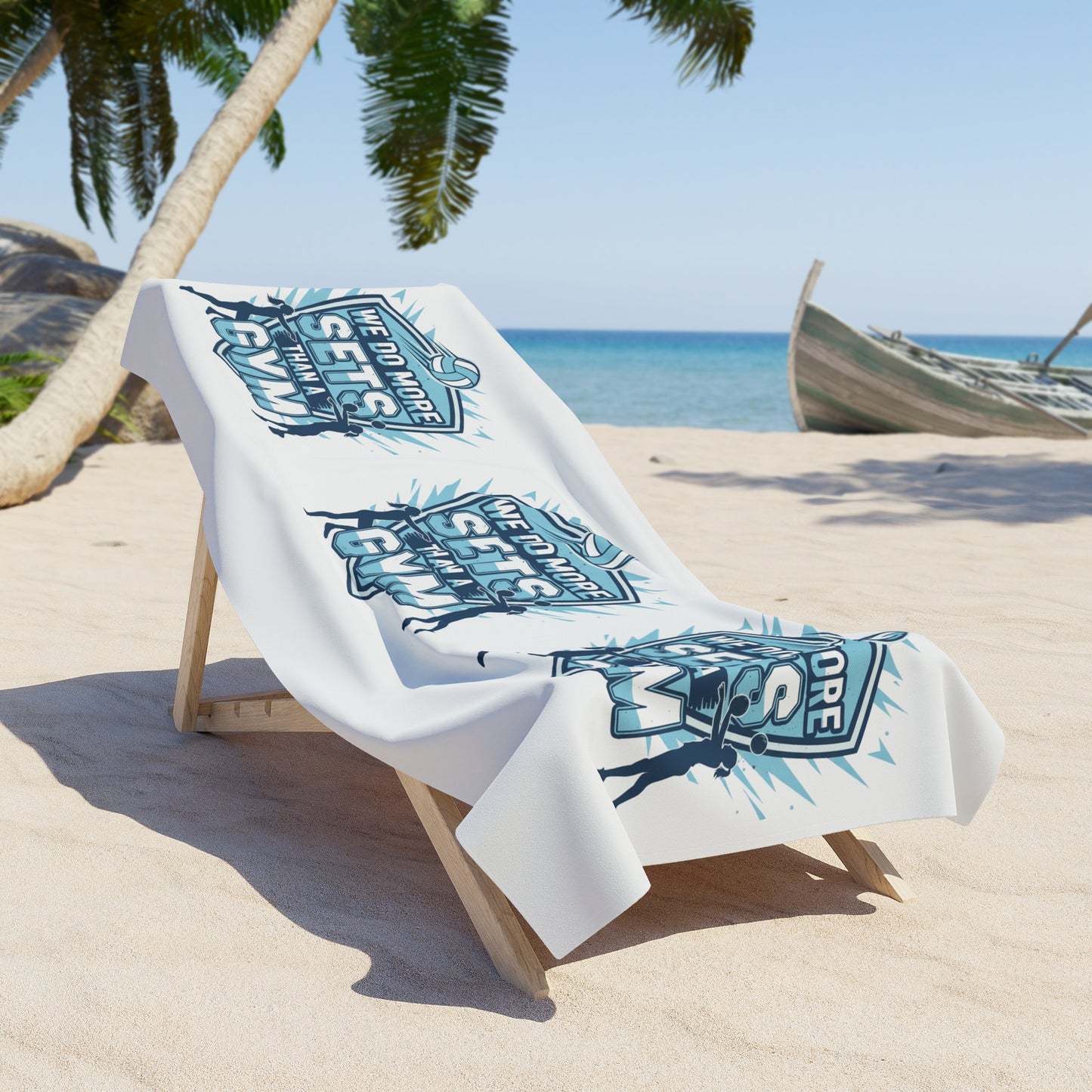 Beach volleyball lifestyle towel