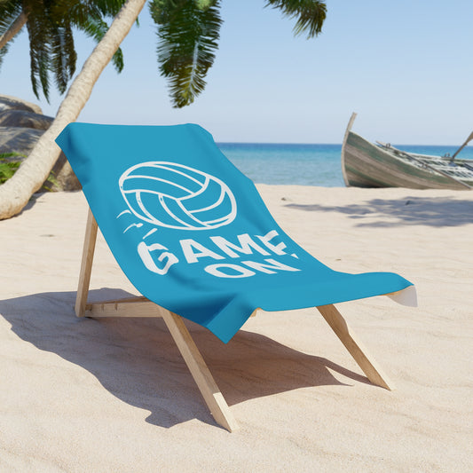 Game On towel for pool or beach