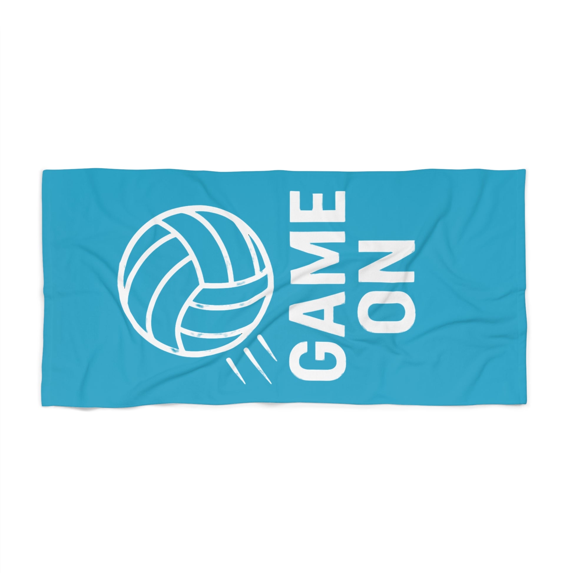 Game On volleyball beach towel