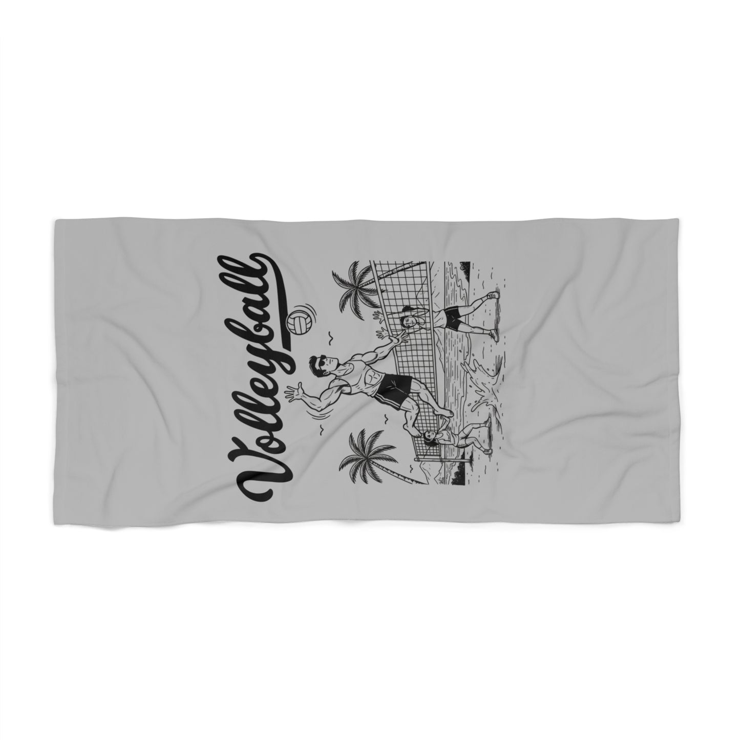 Funny volleyball towel with “Born to Spike” design