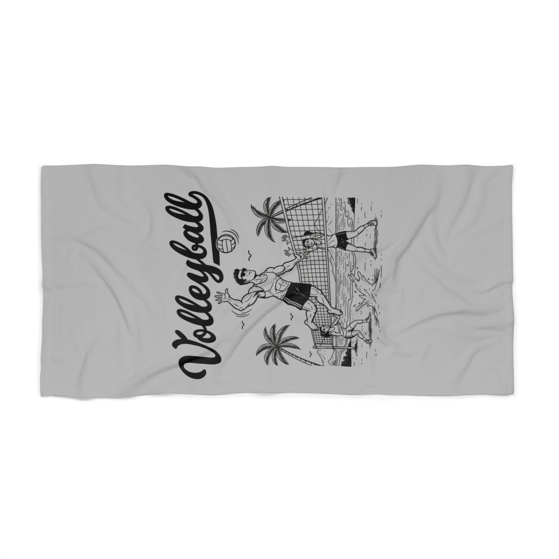 Funny volleyball towel with “Born to Spike” design