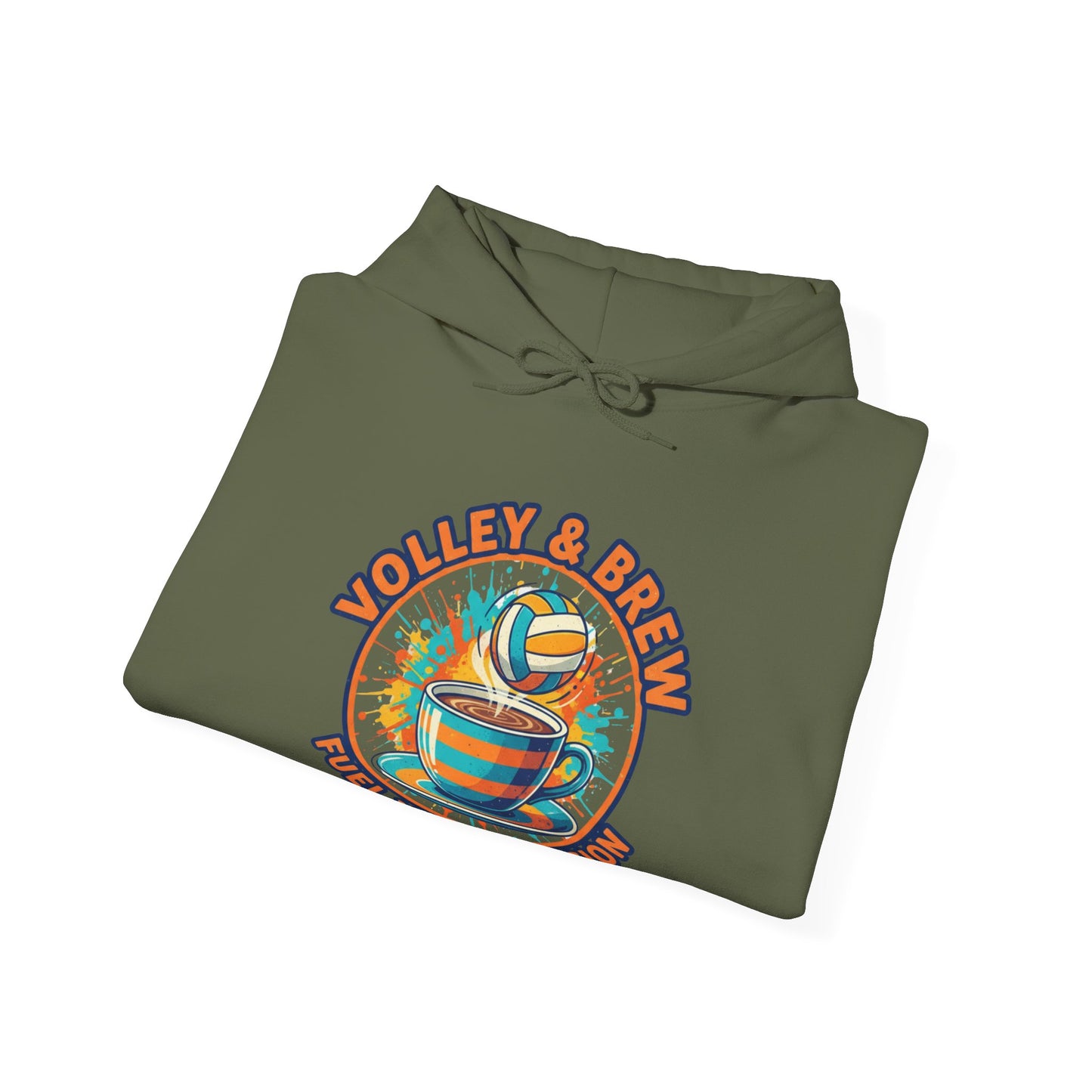 Cozy hoodie for volleyball and beer fans