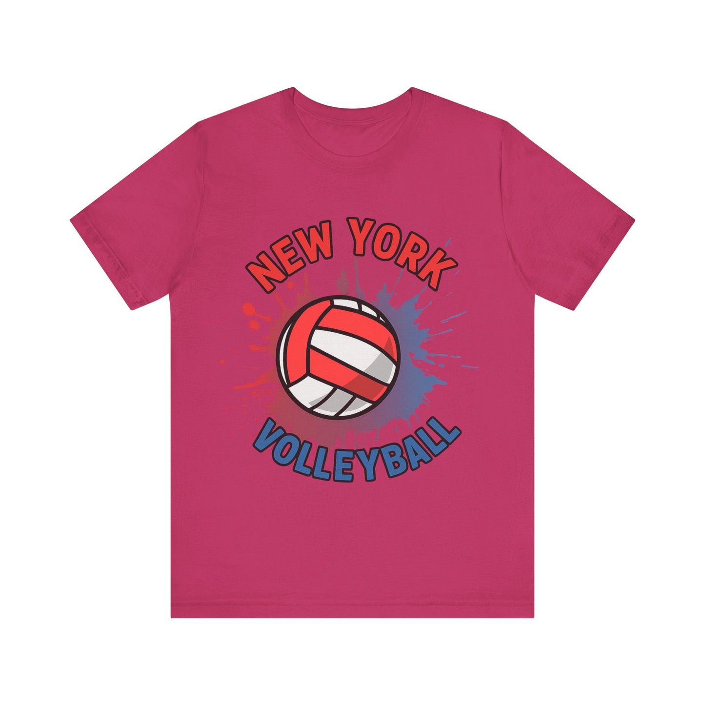 Trendy New York volleyball design on unisex casual shirt