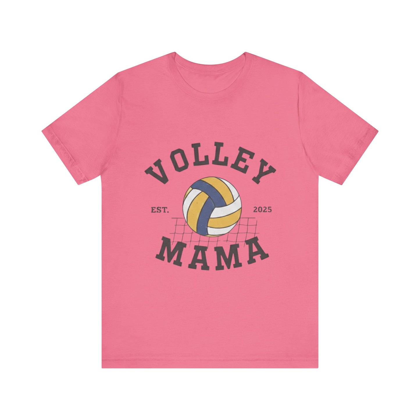 Volleyball Mom shirt featuring Est. 2025 text