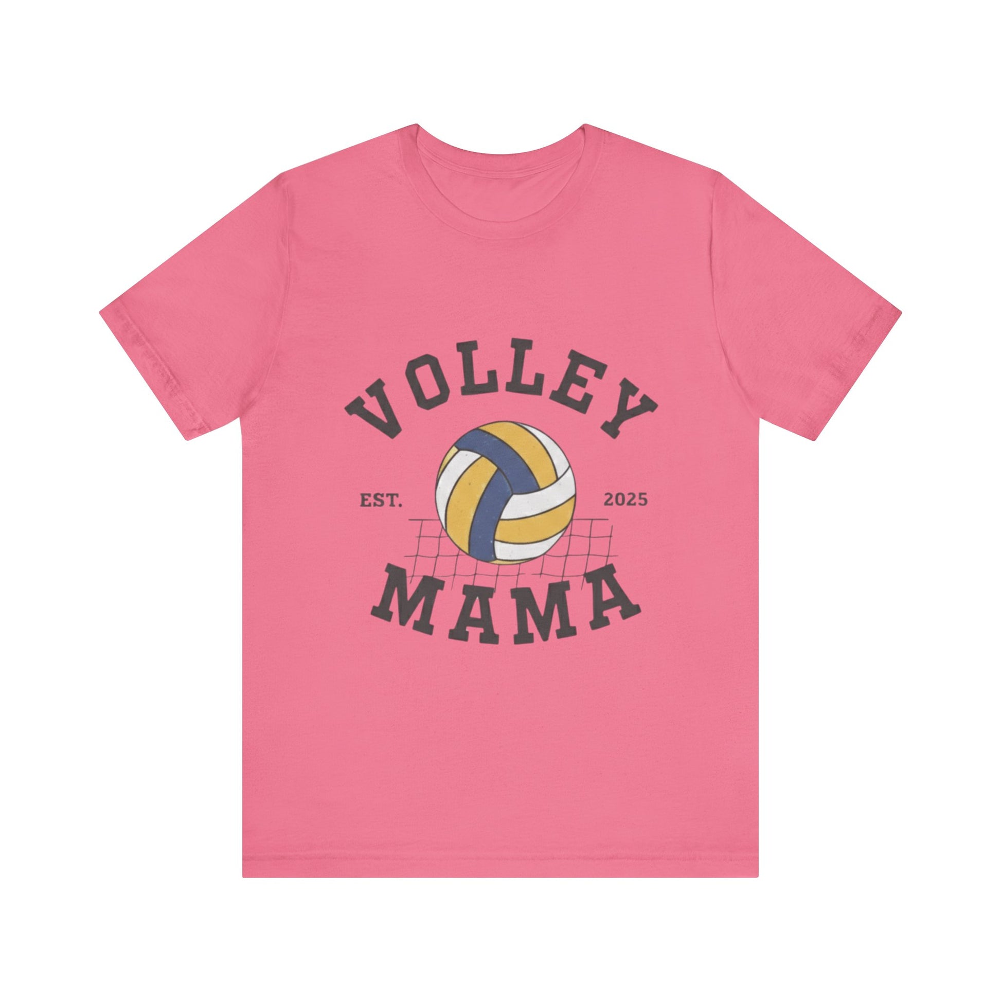 Volleyball Mom shirt featuring Est. 2025 text