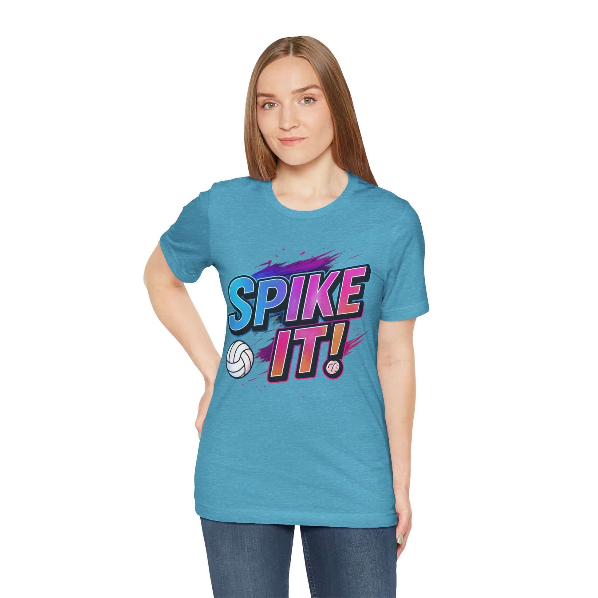 Lightweight short sleeve volleyball graphic t-shirt