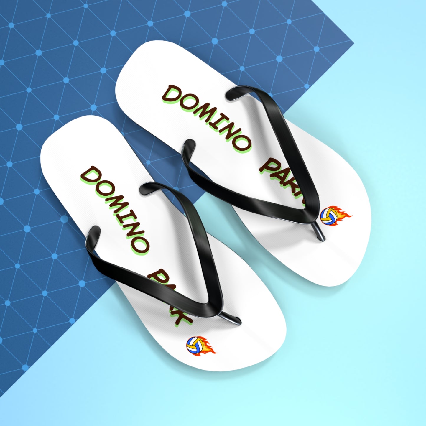 Domino Park Volleyball Flip Flops | New York Volleyball