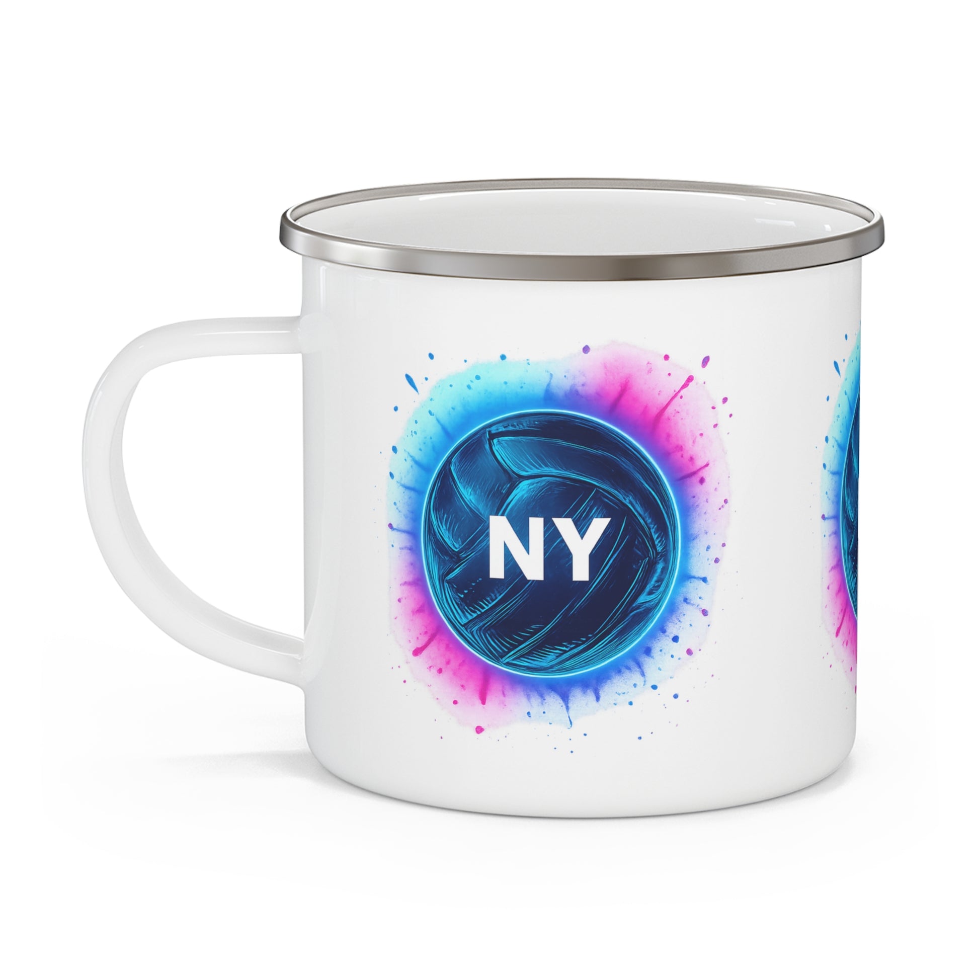 Durable camping mug for volleyball fans