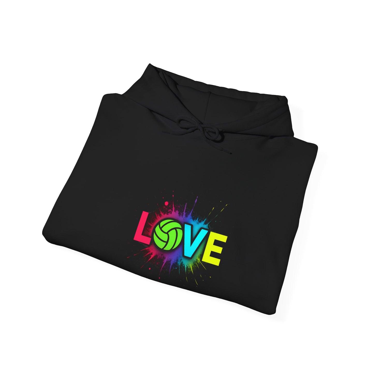 Volleyball hoodie with ball as O design