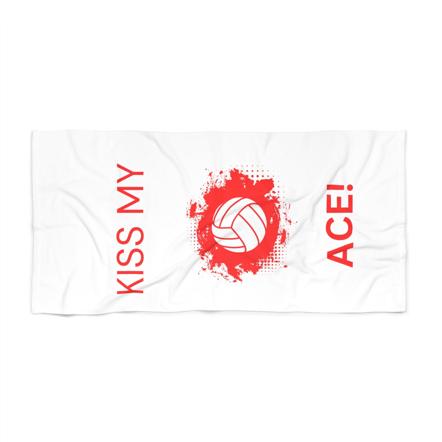 Absorbent volleyball poolside towel for summer fun