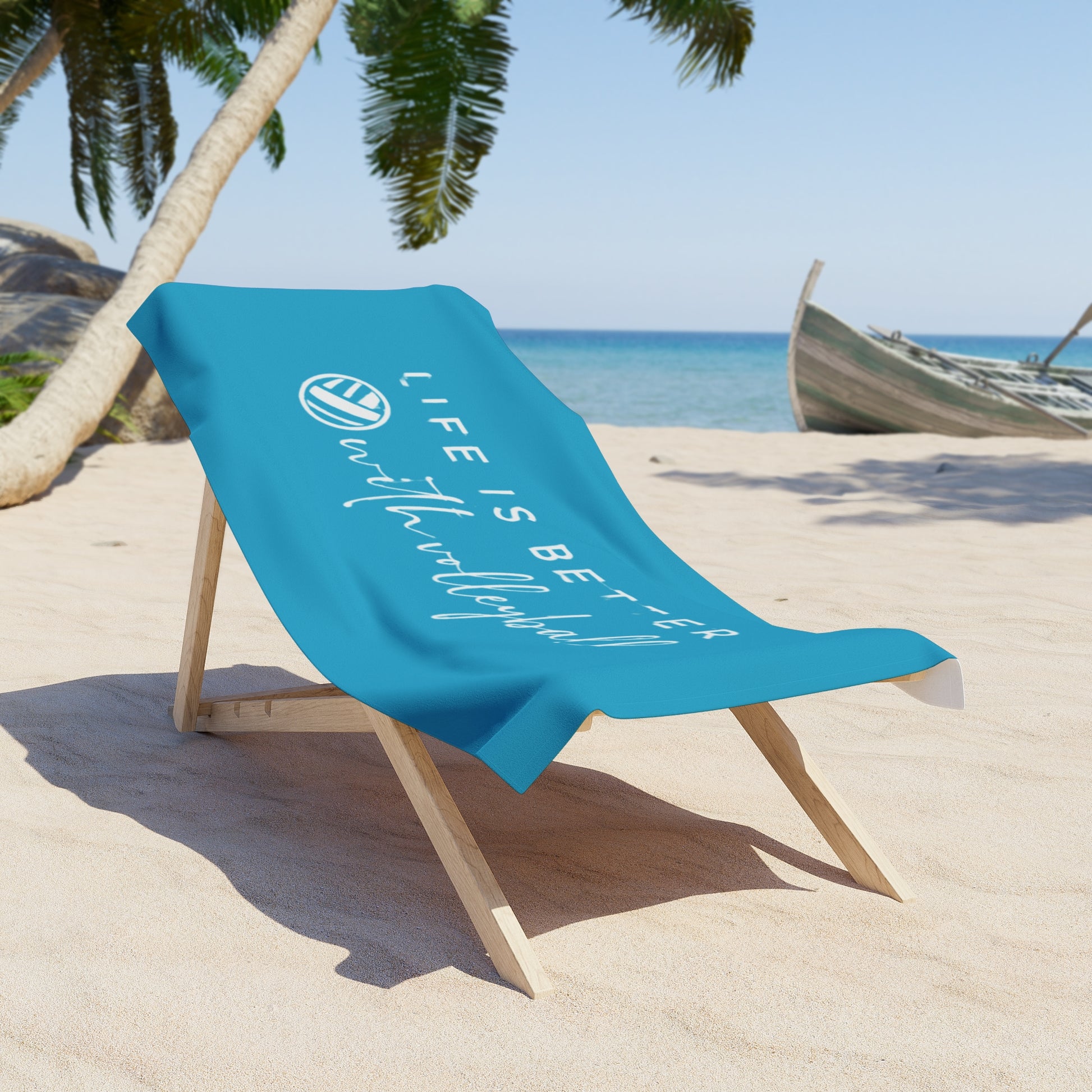 Soft cotton volleyball towel for players