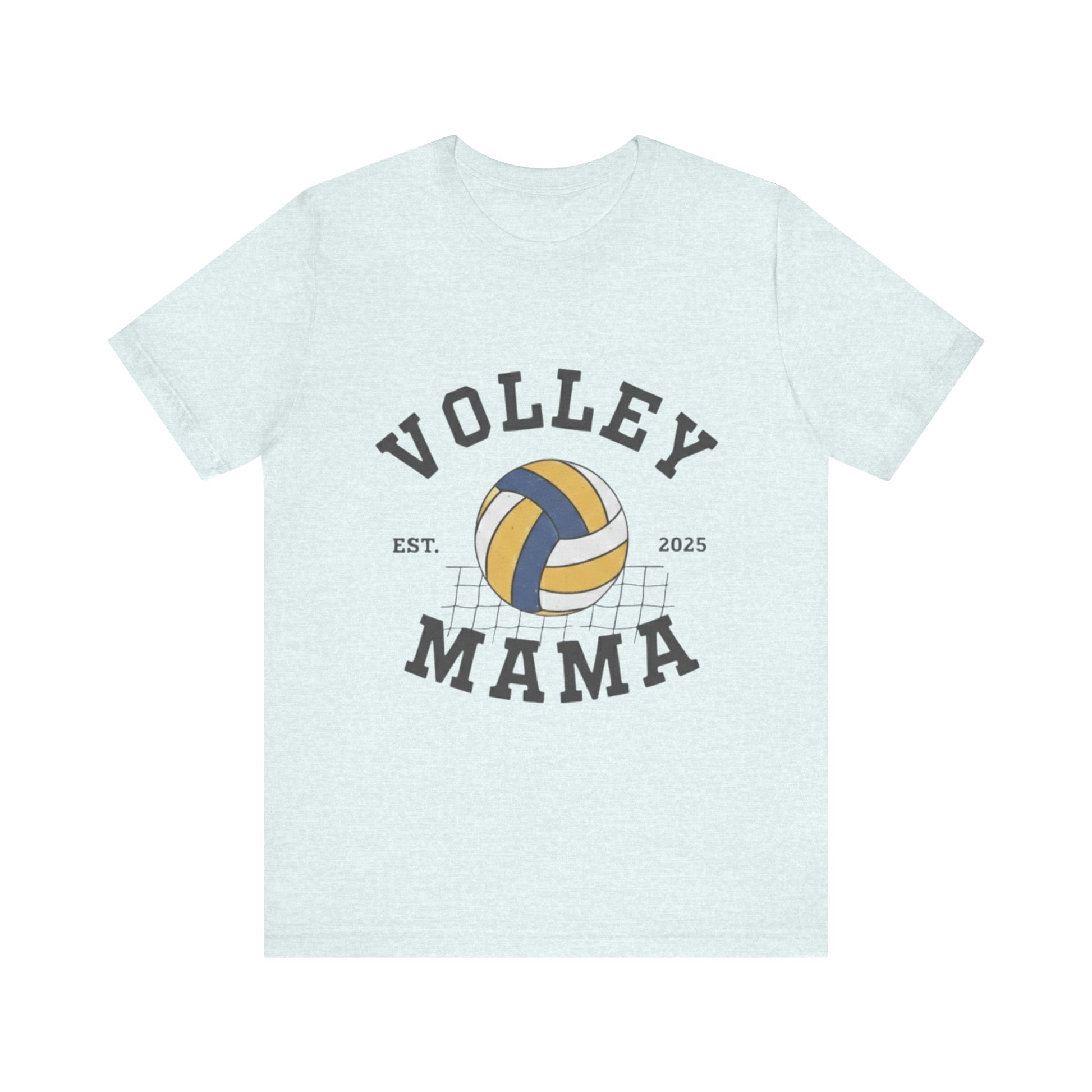 Volleyball mom wearing Volley Mama T-Shirt at a game