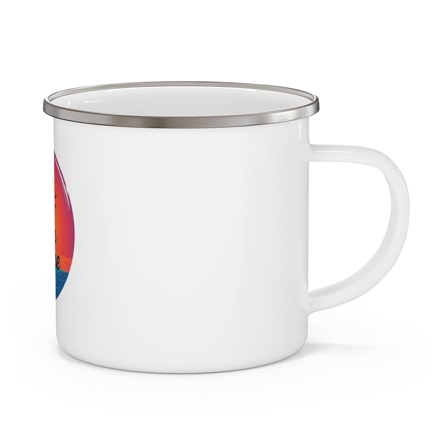 Summer beach mug with humorous design