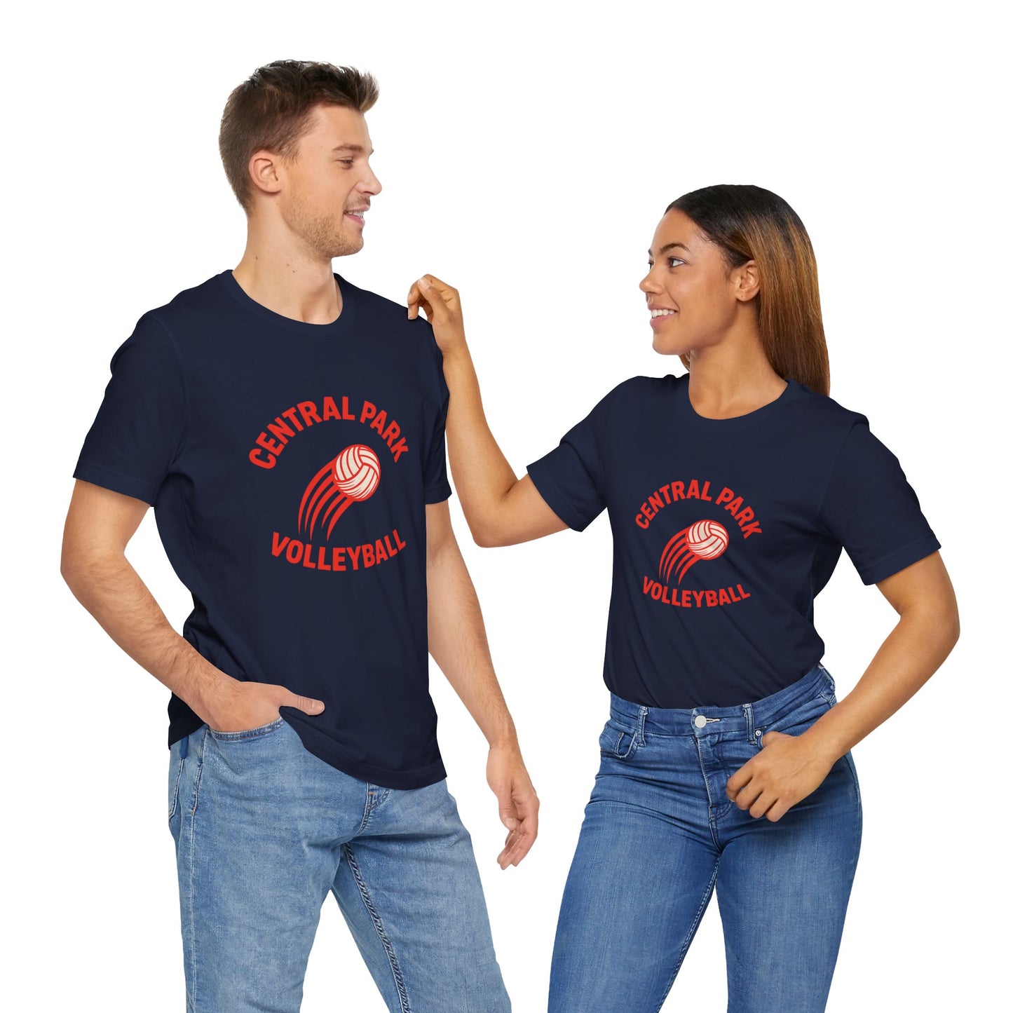 Casual volleyball t-shirt for players and fans.