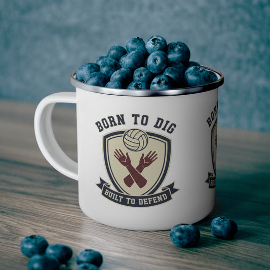 Born to Dig Enamel Cup