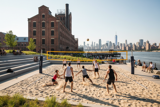 Beach Volleyball at Domino Park