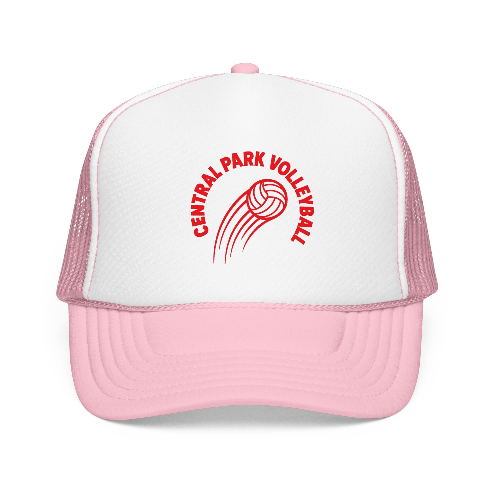 Central Park fire volleyball trucker hat design