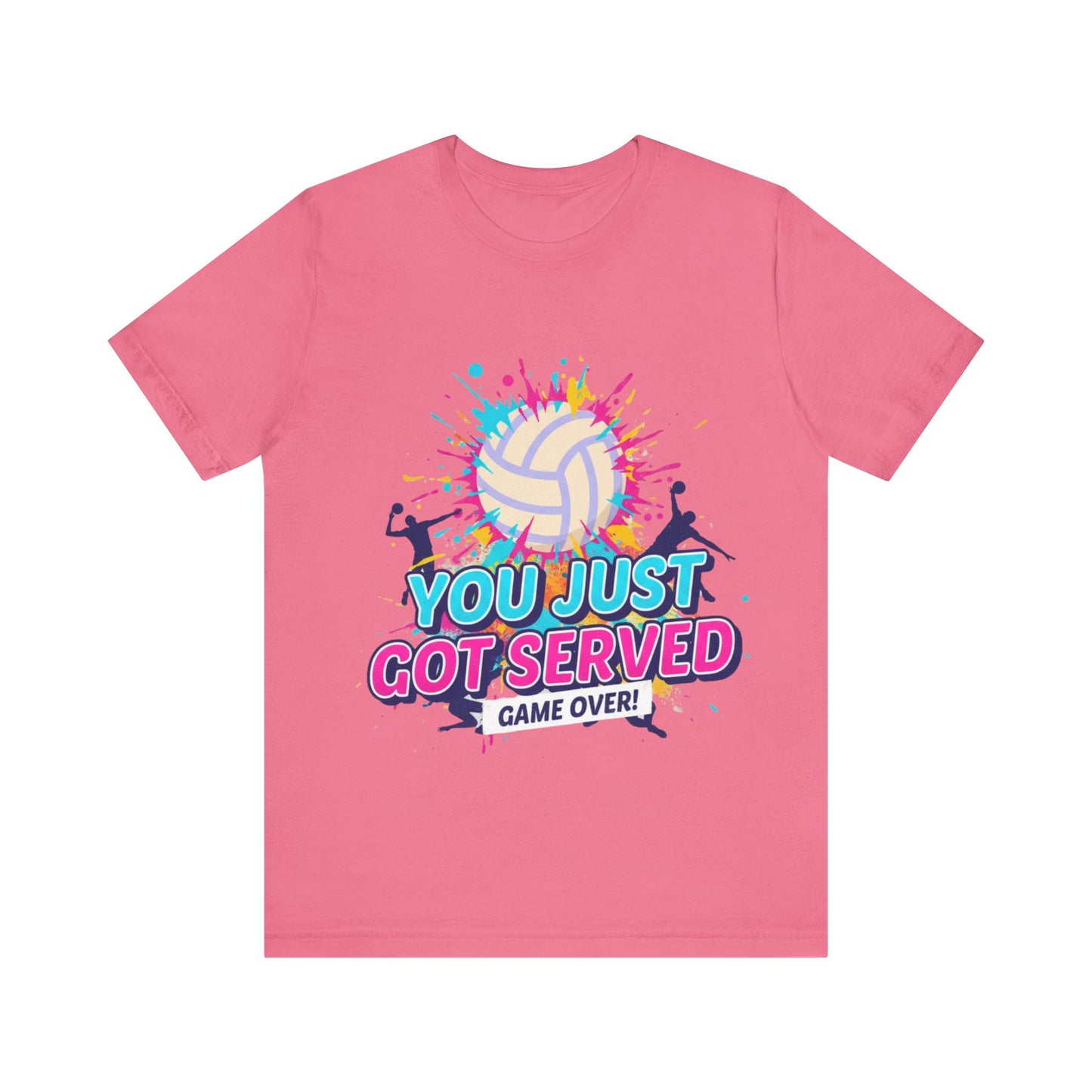 Player wearing You Just Got Served shirt at the beach