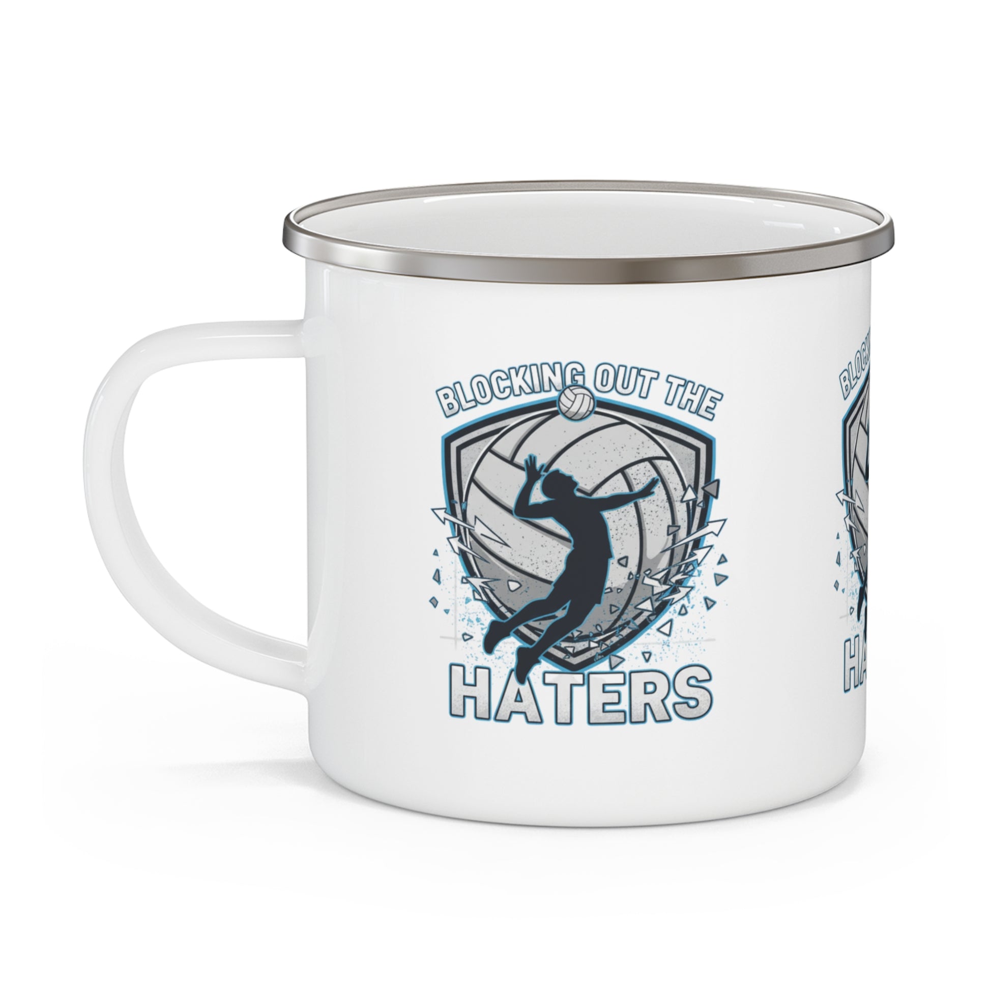 Volleyball blocker quote mug