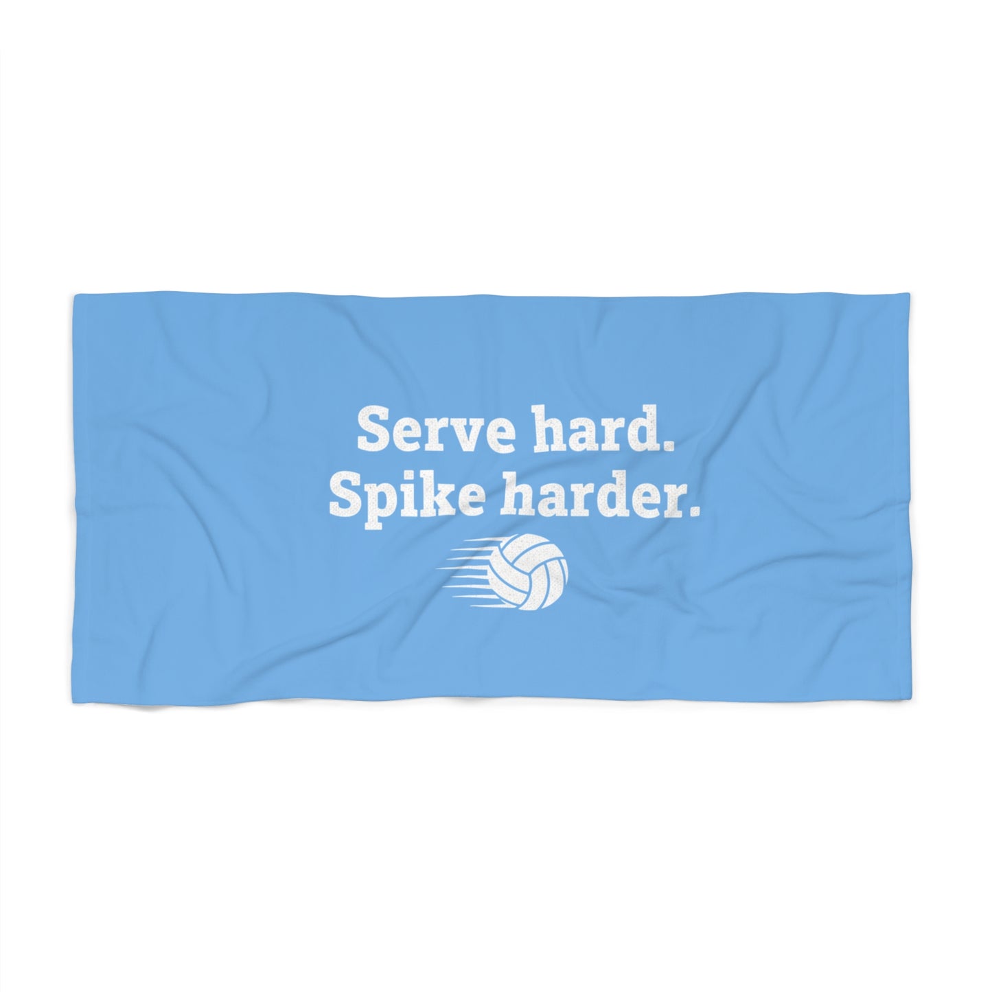 Funny volleyball towel design