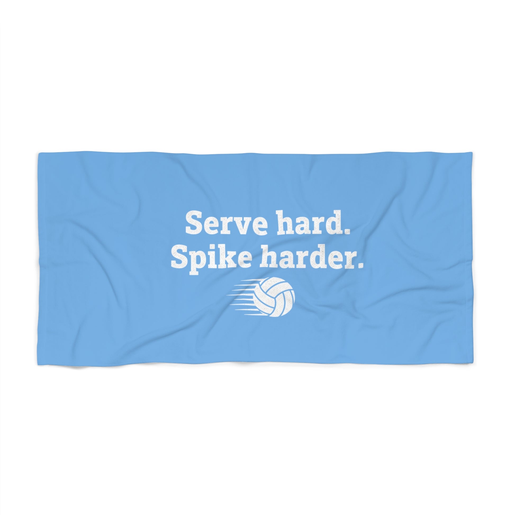 Funny volleyball towel design