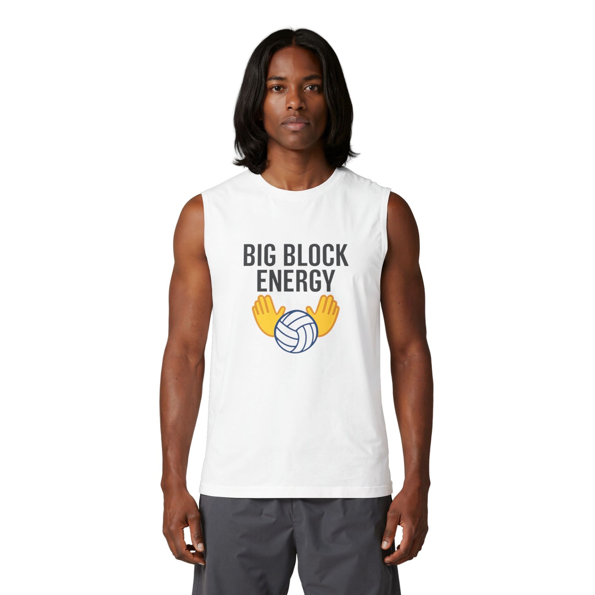 Volleyball blocking mindset tank top design