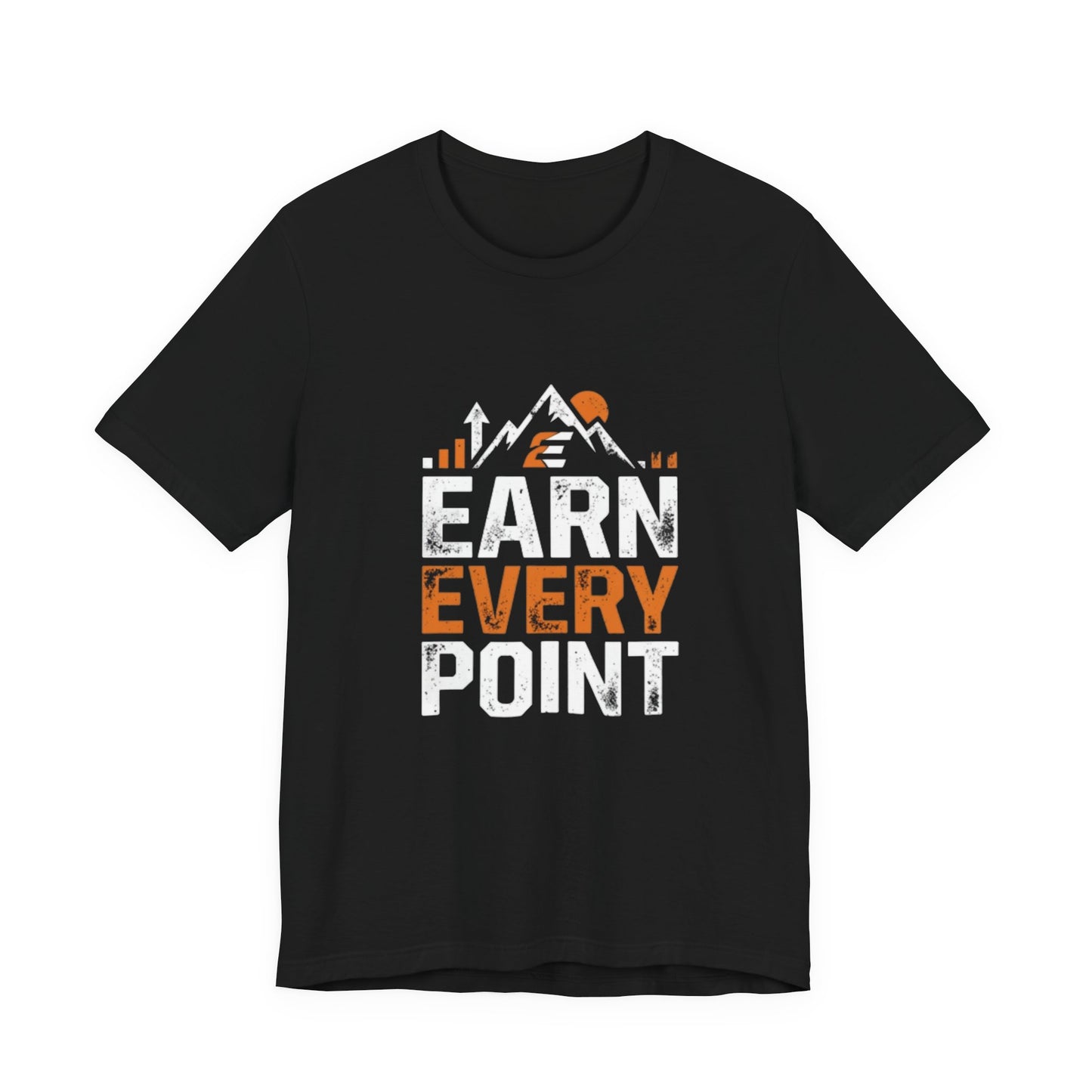 earn every point volleyball t shirt front text design