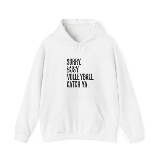 Sorry busy volleyball catch you later hoodie design