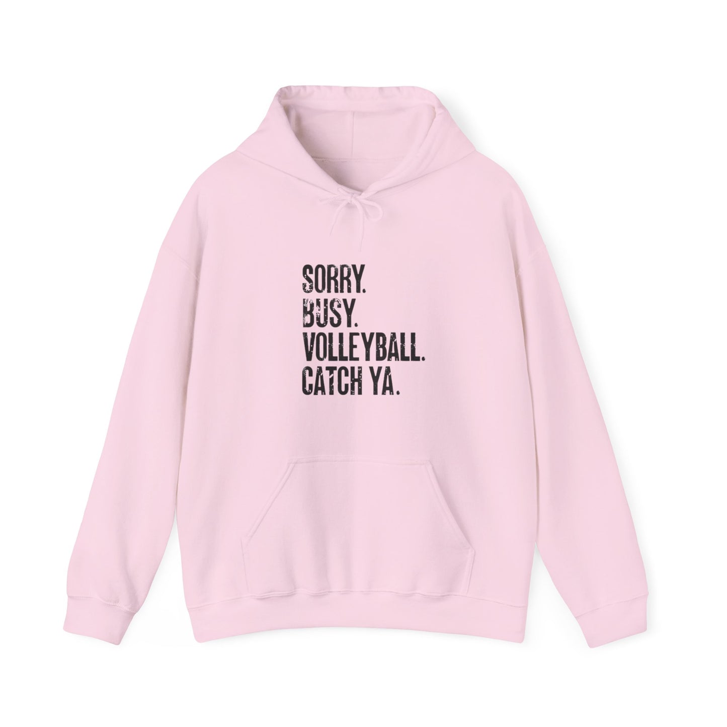 Volleyball lifestyle humor hoodie graphic