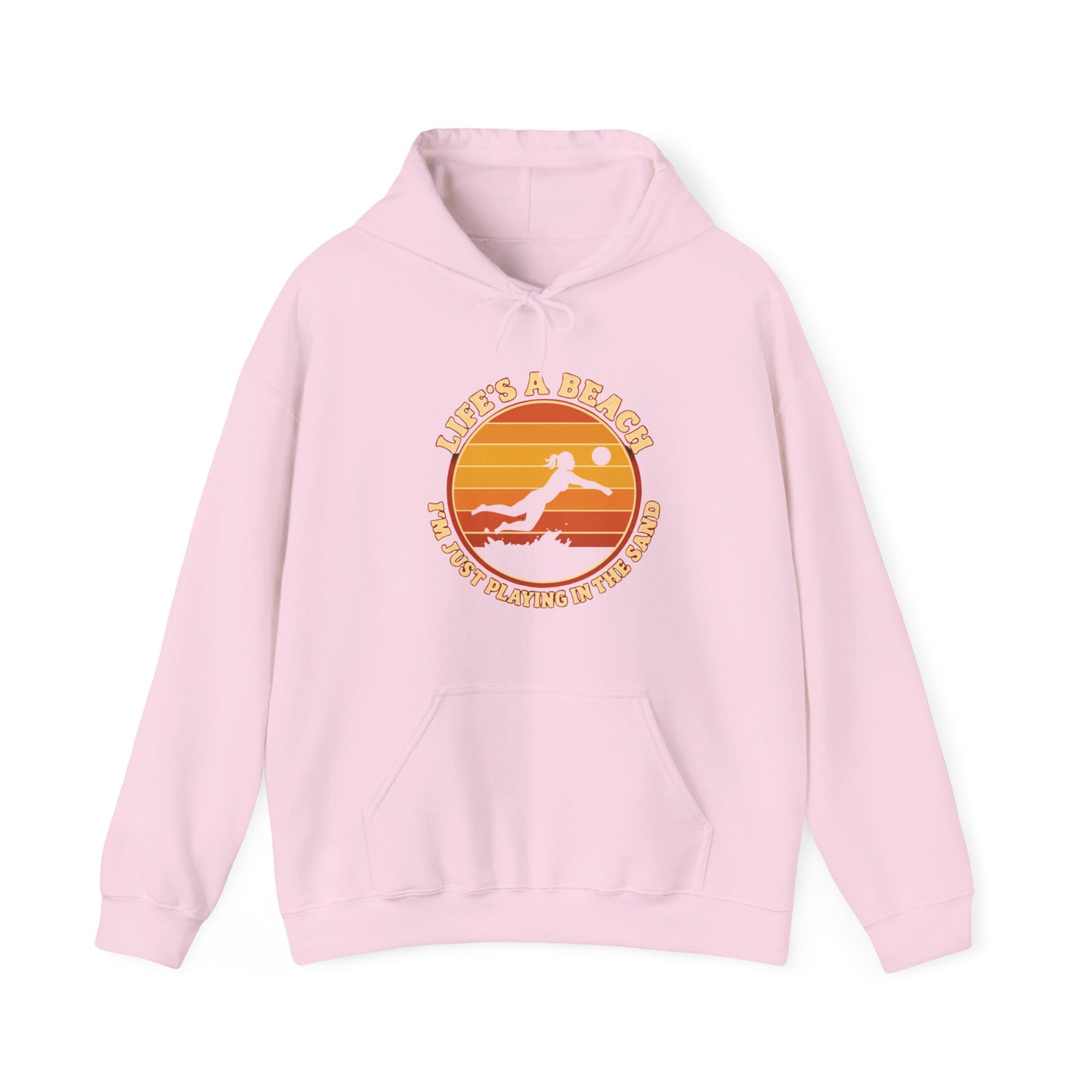 Sand volleyball lifestyle hoodie design