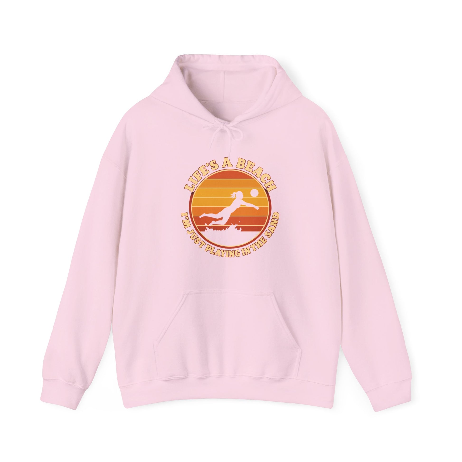 Sand volleyball lifestyle hoodie design