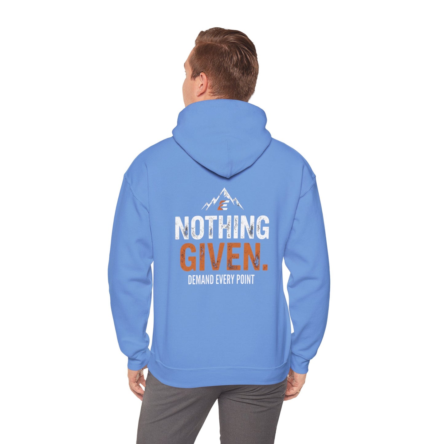 Volleyball hustle quote design nothing given earn every point