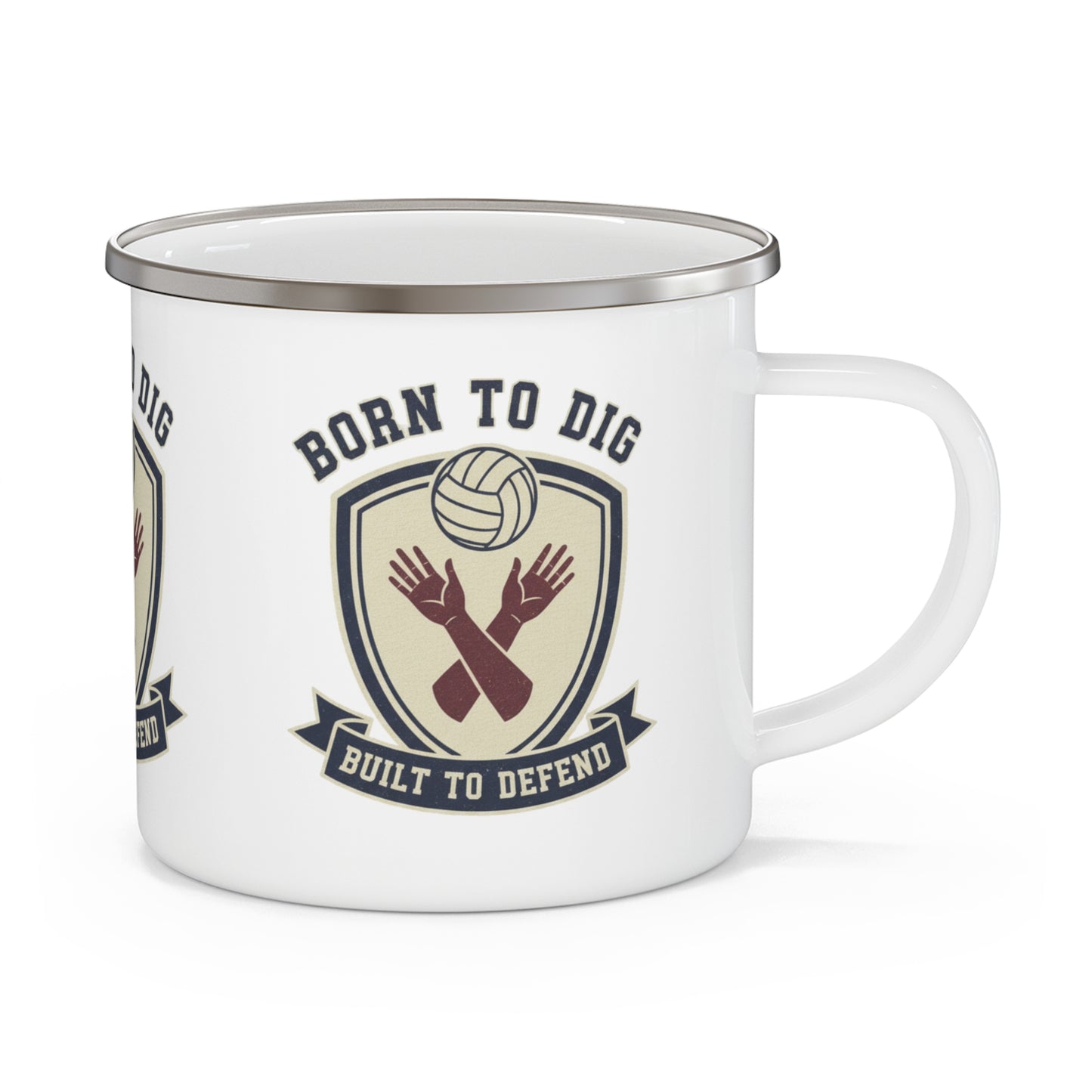 Volleyball libero quote camping mug