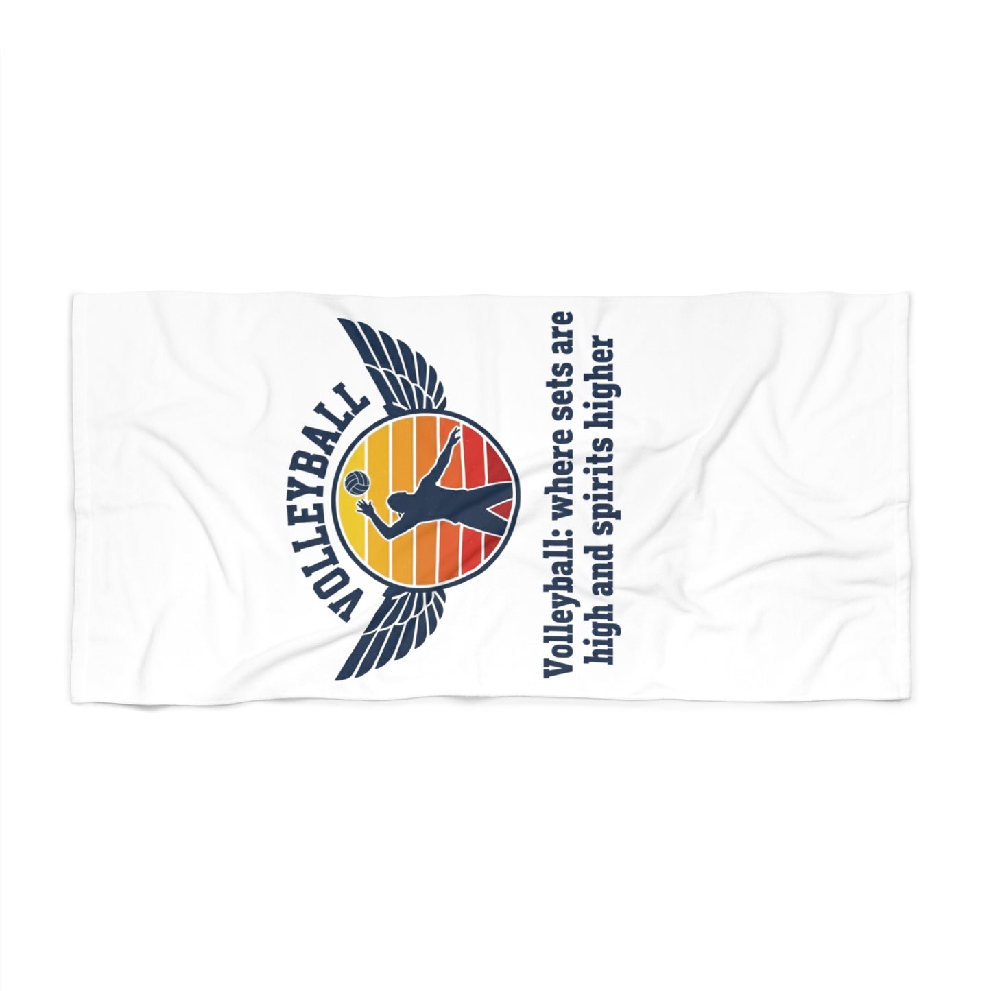 Volleyball quote towel design