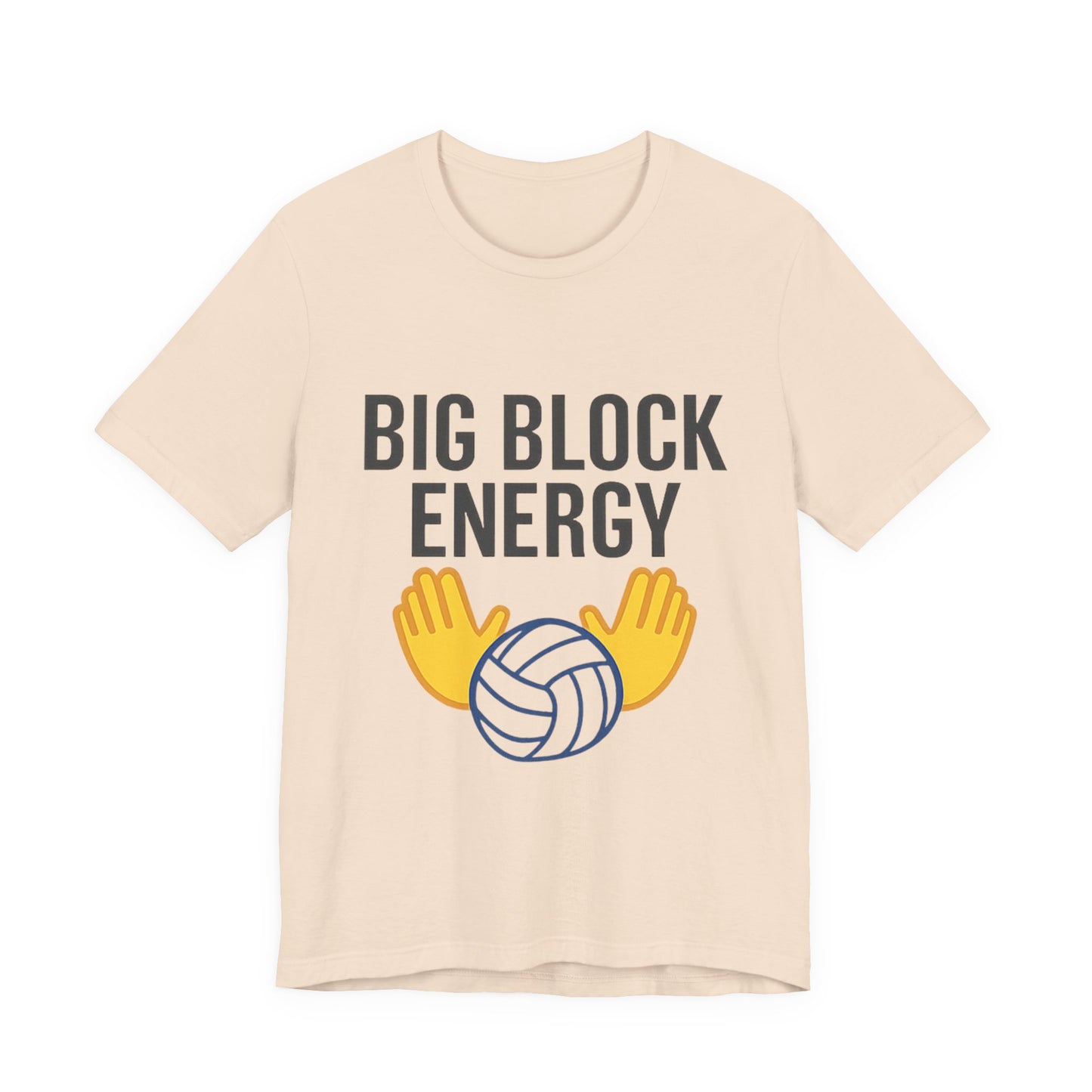 Volleyball shirt featuring Big Block Energy design
