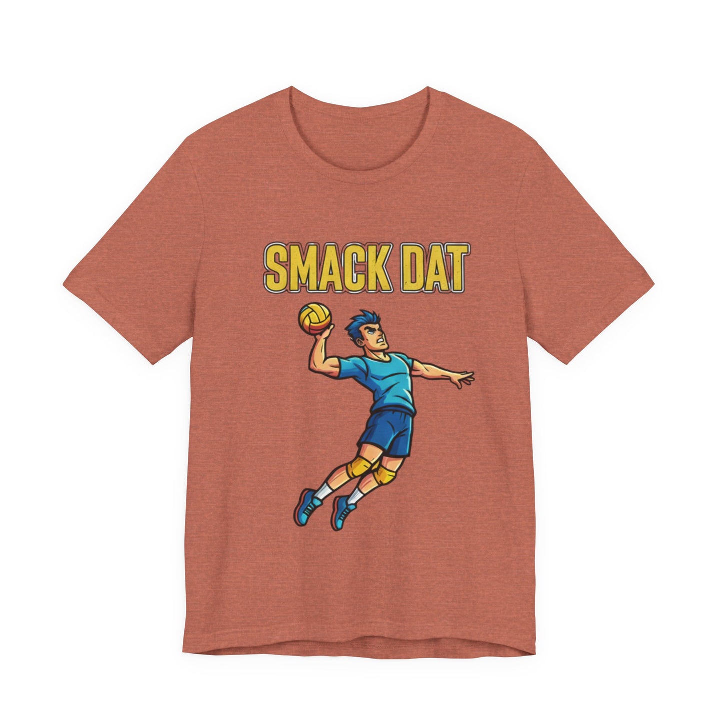 SMack Dat cartoon volleyball spike t-shirt design