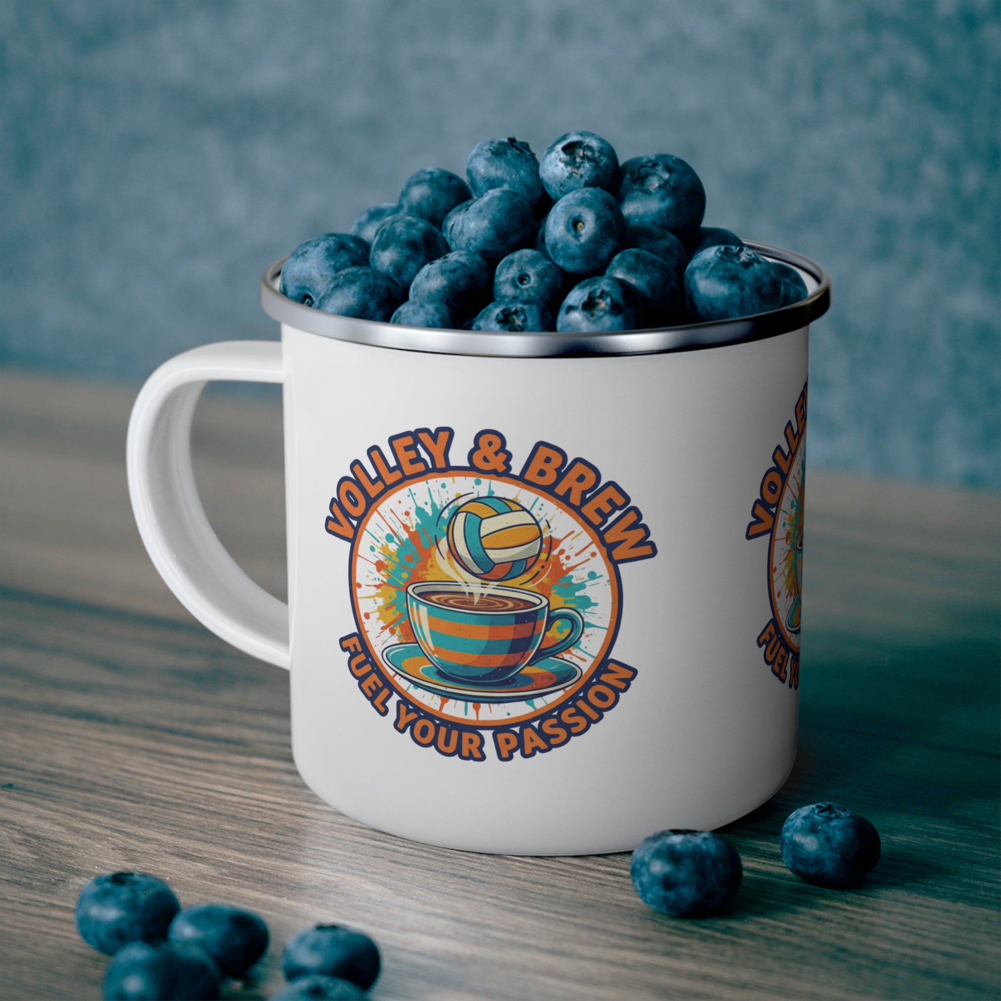 Durable volleyball gift mug for beach players