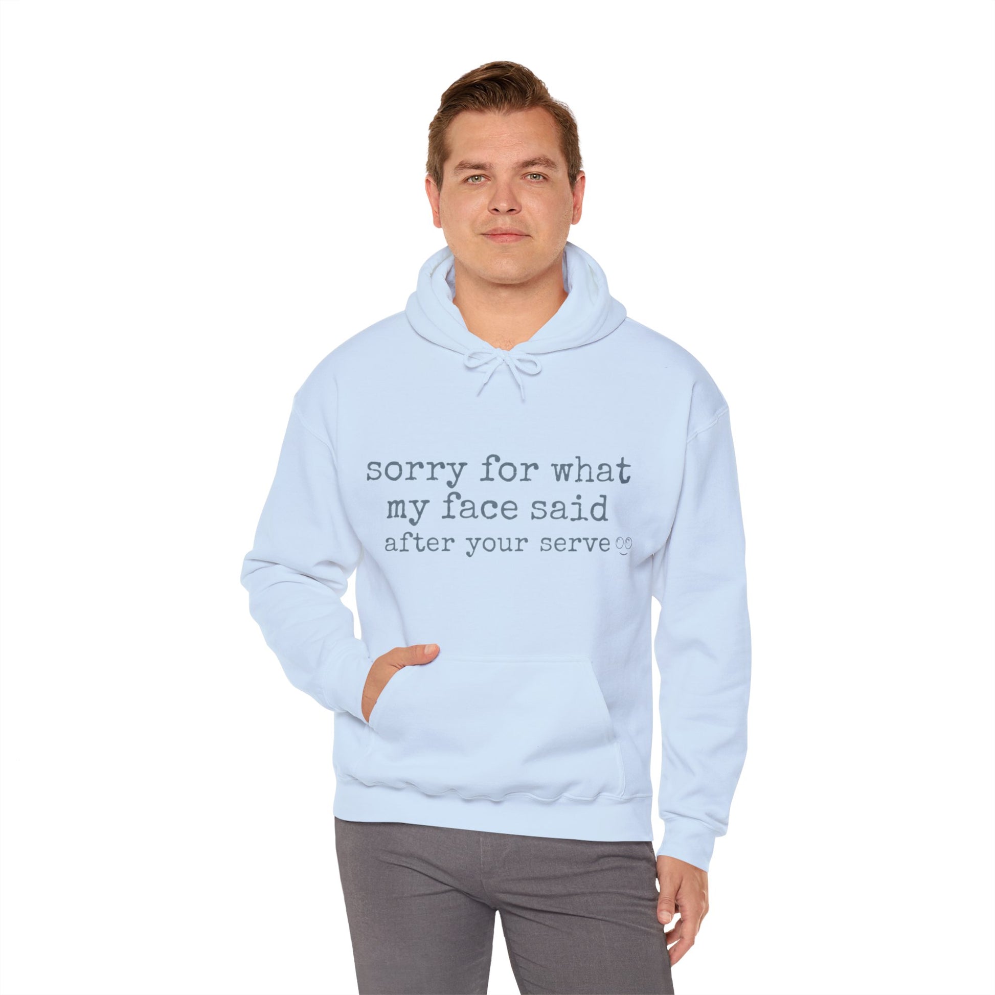 Unisex volleyball hoodie with humor quote