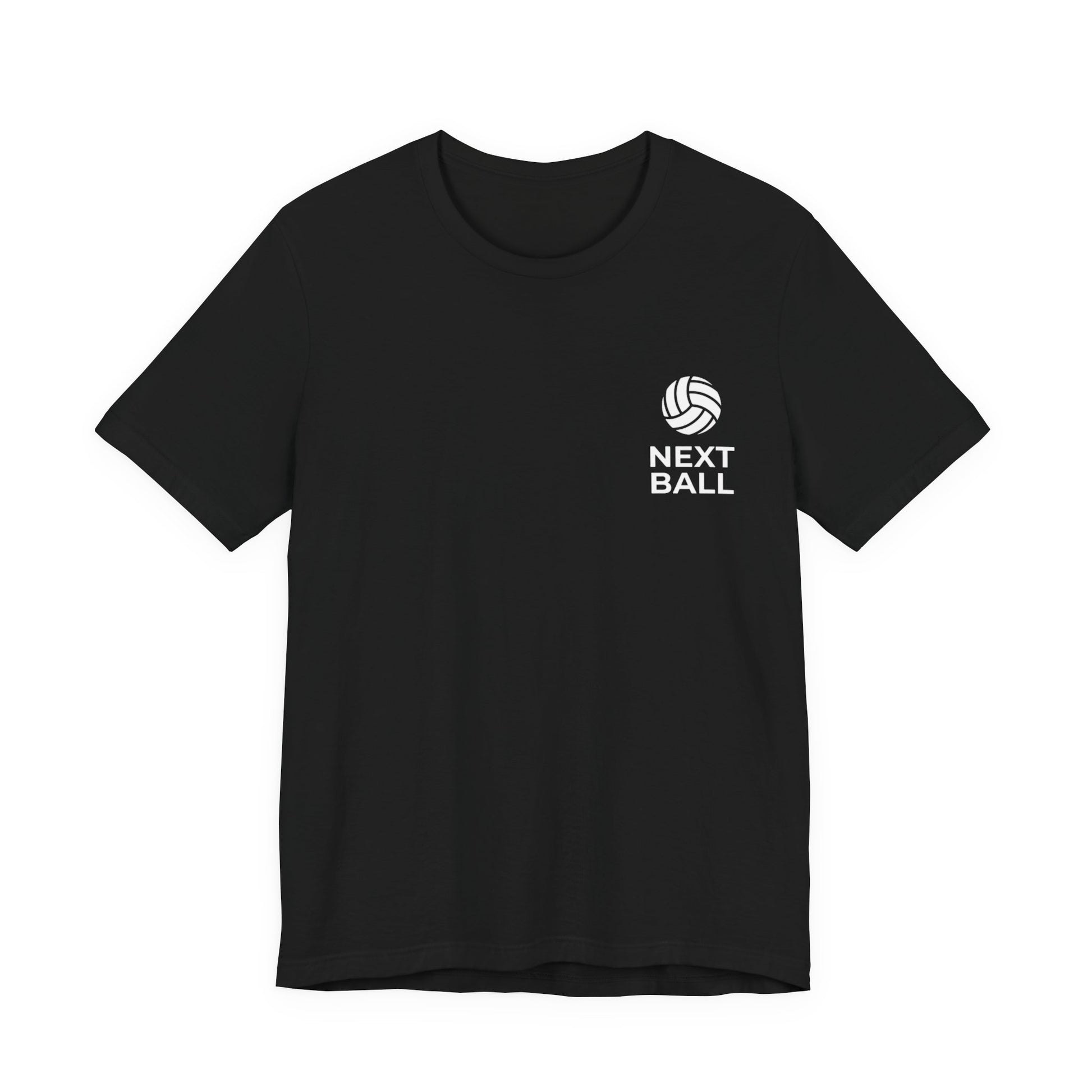 Next ball volleyball t shirt front chest text design