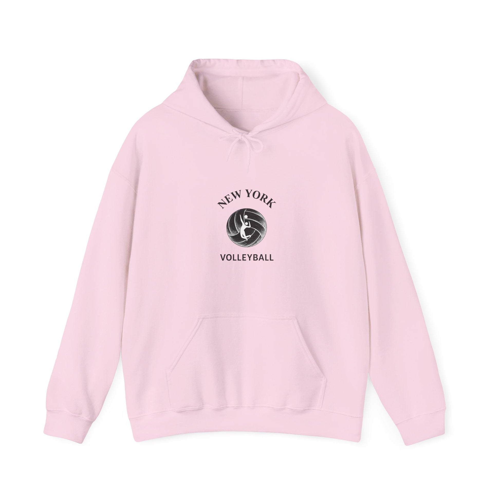 Volleyball hoodie with modern spiking graphic