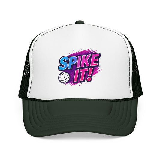 Bold typography Spike It slogan hat design