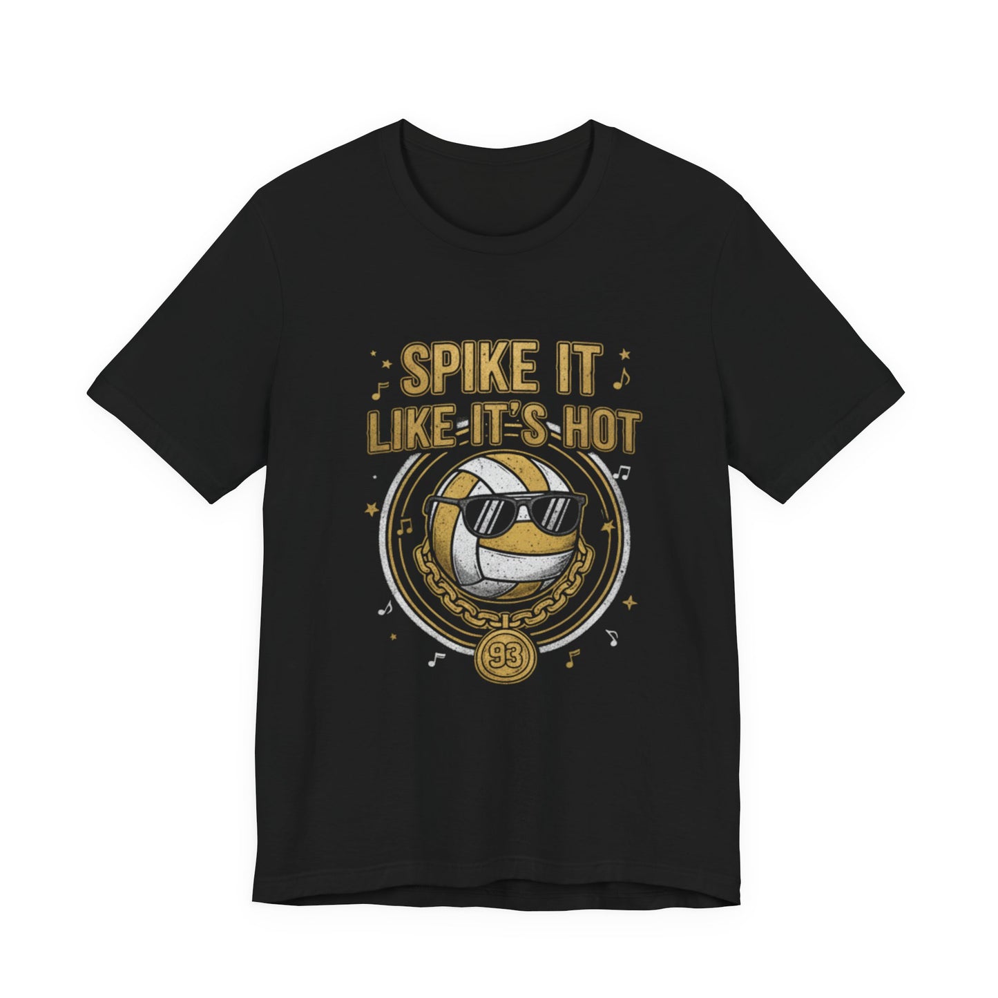 Spike It’s Like It’s Hot volleyball t-shirt with sunglasses volleyball graphic