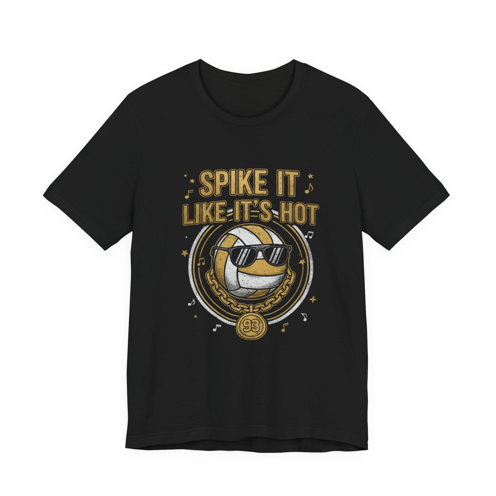 Spike It’s Like It’s Hot volleyball t-shirt with sunglasses volleyball graphic