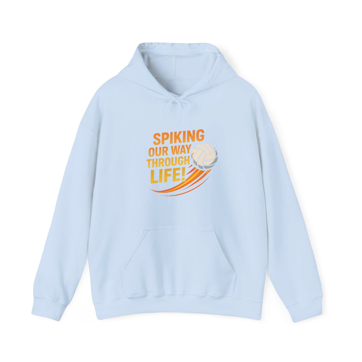 Volleyball player graphic hoodie