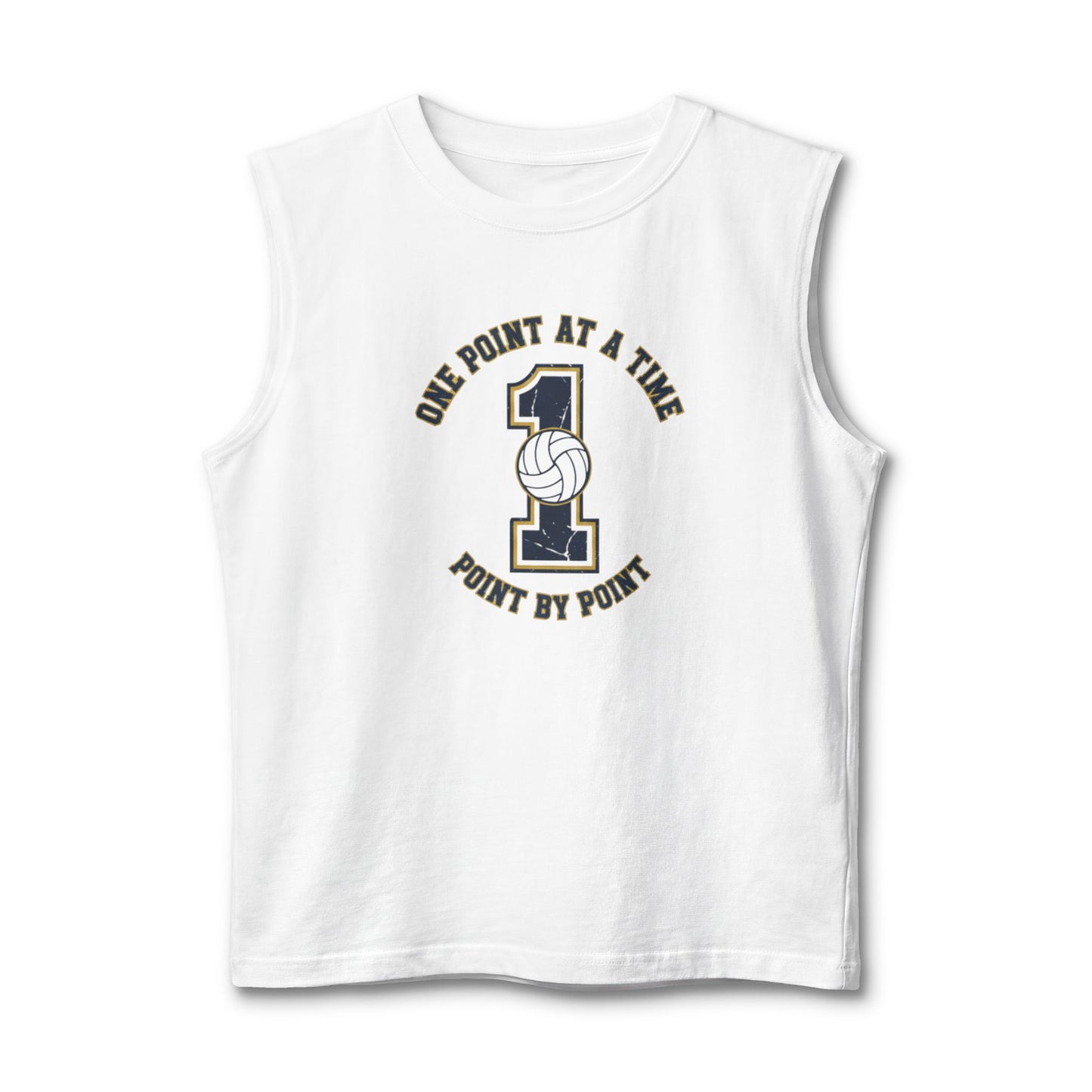 One point at a time point by point volleyball tank top