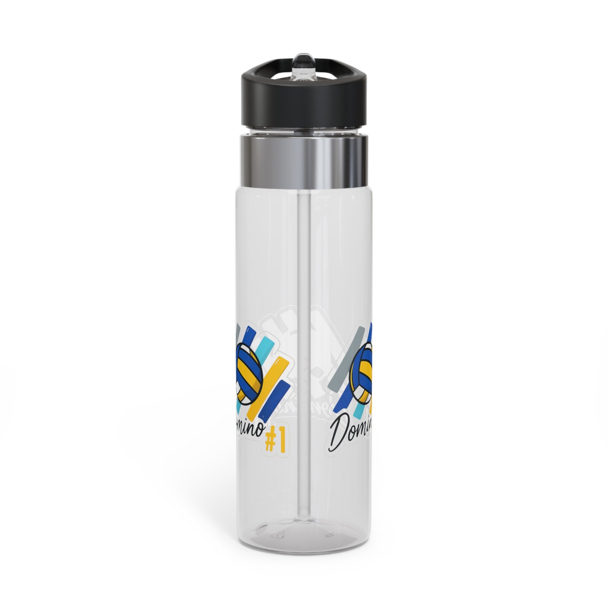 Urban volleyball bottle with number one graphic design