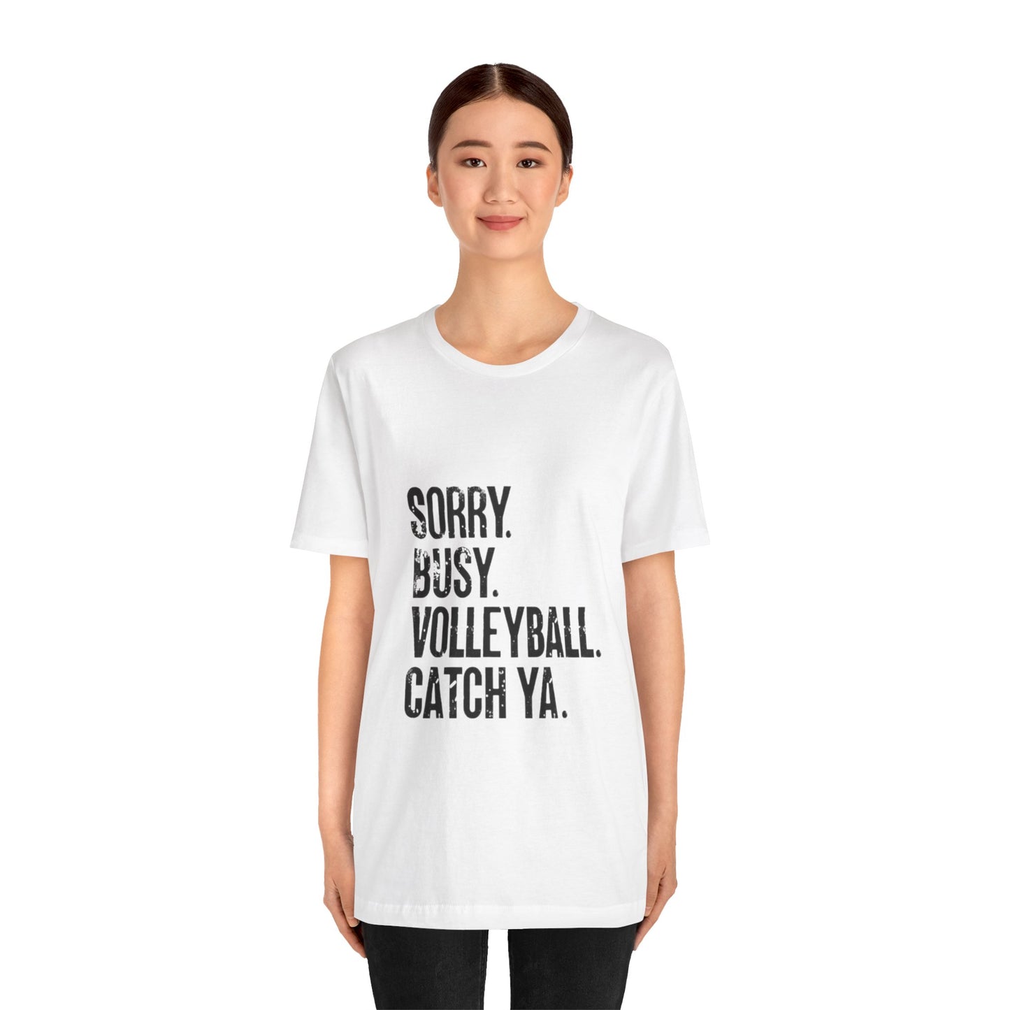 Casual volleyball humor tee design