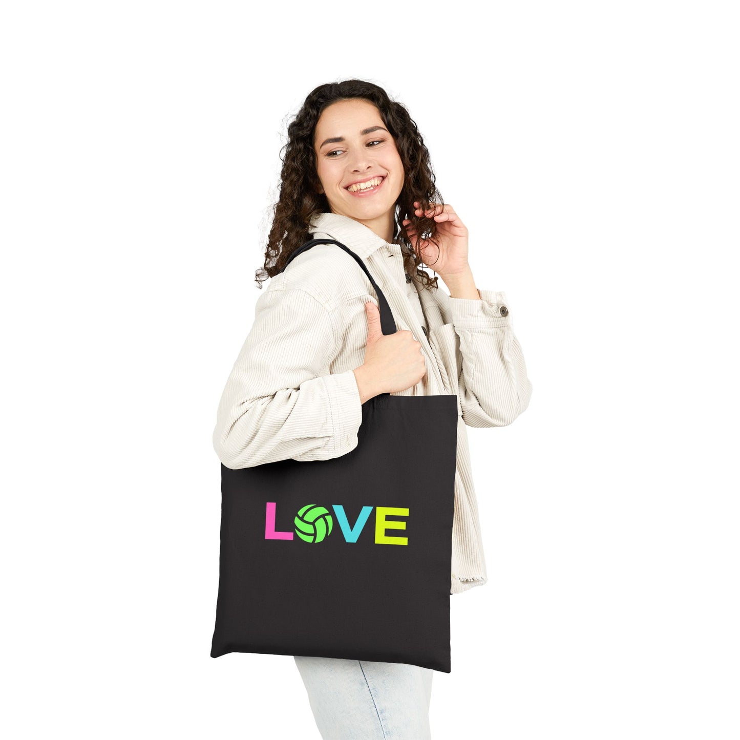aesthetic volleyball tote bag for casual wear