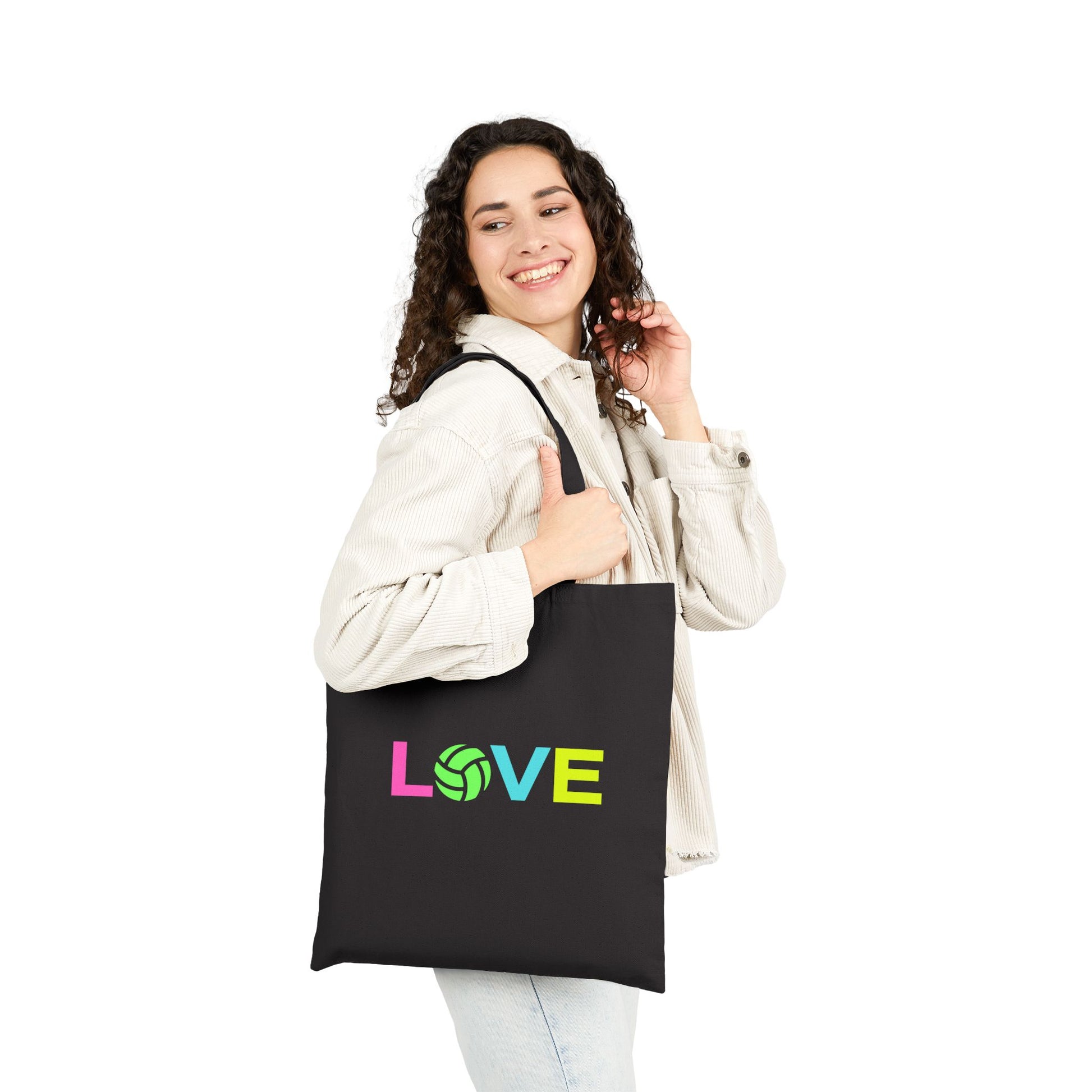aesthetic volleyball tote bag for casual wear