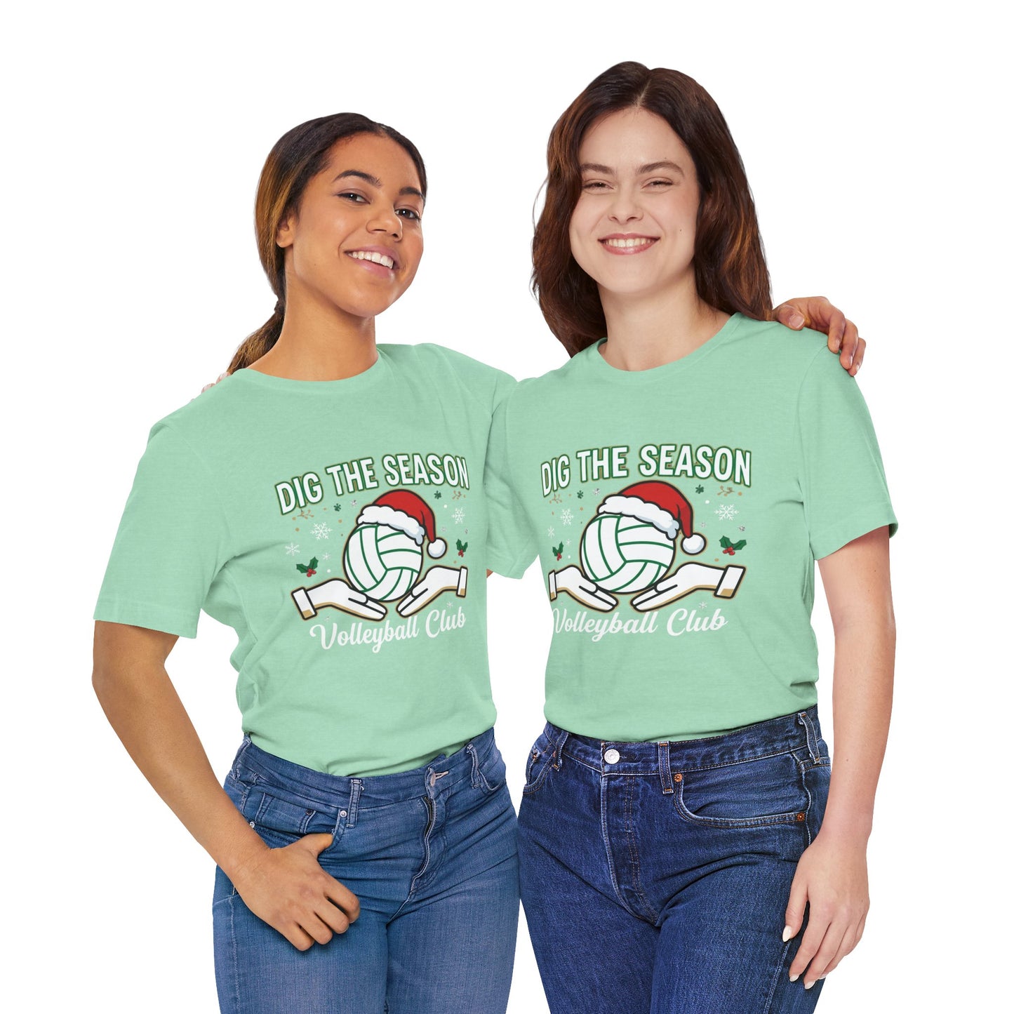 Holiday volleyball shirt design for players